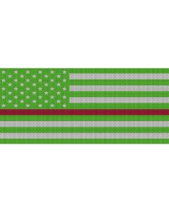 UTS JK WHITE/GREEN RED LINE GRILLE INSRT