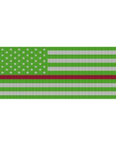 UTS JK WHITE/GREEN RED LINE GRILLE INSRT