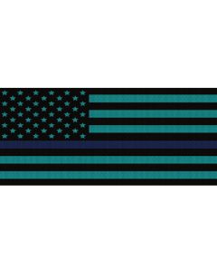 UTS JK BLK/LITE BLU BLU LINE GRILLE INS