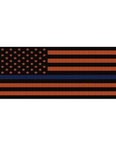 UTS JK BLK/ORANGE BLU LINE GRILLE INSRT