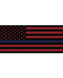 UTS JK BLK/RED BLU LINE GRILLE INSERT