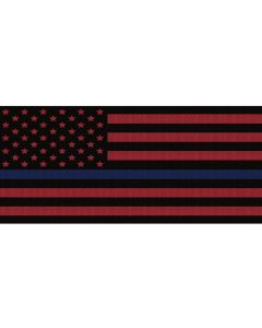 UTS JK BLK/RED BLU LINE GRILLE INSERT