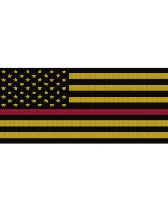 UTS JK BLK/YELLOW RED LINE GRILLE INSRT