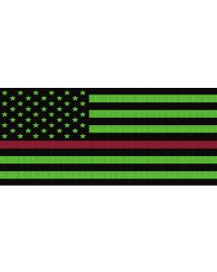 UTS JK BLK/GREEN RED LINE GRILLE INSRT