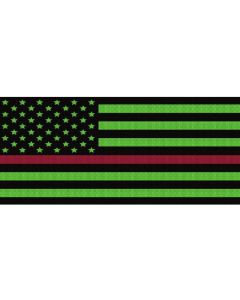 UTS JK BLK/GREEN RED LINE GRILLE INSRT