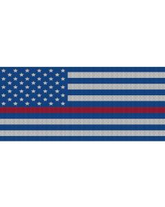 UTS JK WHITE/BLU RED LINE GRILLE INSERT