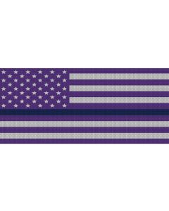 UTS JK WHITE/PURP BLU LINE GRILLE INSRT