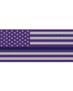 UTS JK WHITE/PURP BLU LINE GRILLE INSRT