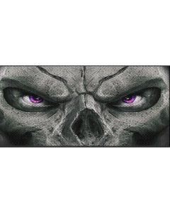 UTS JL SKULL PURPLE EYE GRILL INSERT WITH TRAIL CAMERA