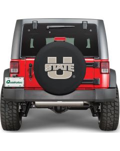 HBS TIRE COVER UTAH STATE 34X8 BLK