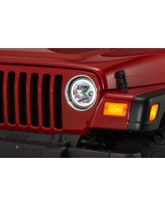 Vision X  Vortex Round 7" LED Headlamp Kit with Halo Ring for 76-86 Jeep CJ and 97-06 Wrangler TJ