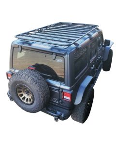 Warrior Products 10908 Extended Full Length Platform Roof Rack for 18-22 Jeep Wrangler Unlimited JL 4-Door