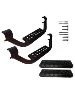 Warrior Products  6" Drop Step with Black Diamond Plate Step Pad  