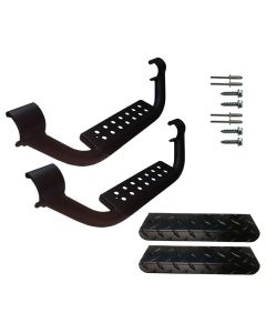 Warrior Products  6" Drop Step with Black Diamond Plate Step Pad  