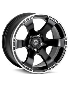 Lynx  Peregrine Wheel 17x9 with 4.5in Backspace in Machined Black for 07-26 Jeep Wrangler JK, JL & Gladiator JT