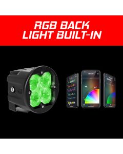 XKGLOW  2pc Fog Light C3 SAE Cube Light Kit with XKchrome Smartphone App 