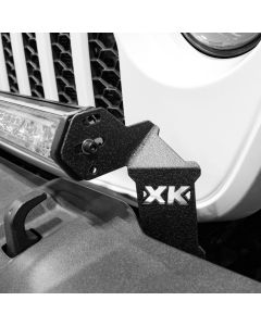 XKGLOW XK-BRC-JL-FB Front Bumper 18-42" Bar Bracket  for 18-25 Jeep Wrangler JL & Gladiator JT