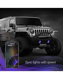 XKGLOW  LED Fog Light Kit for 07-26 Jeep Wrangler JK, JL, & Gladiator JT