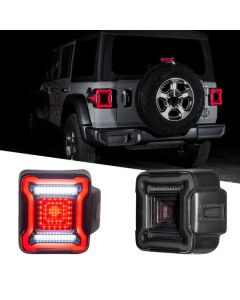 XKGLOW XK041027 LED Smoked Lens Tail Light Kit for 18-26 Jeep Wrangler JL