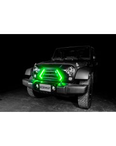 XKGLOW  XKchrome LED Grill Kit with DRL Sequential Turn for Jeep Wrangler and Gladiator for 07-26 Jeep Wrangler JK, JL, & Gladiator