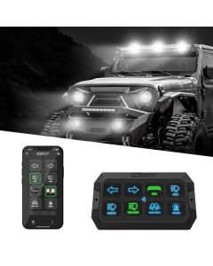 XKGLOW XK-CMD-KIT XKcommand Off Road Switch Panel with Bluetooth-Controlled App  