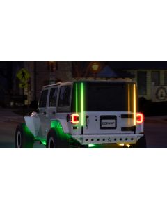 XKGLOW  XKmax RGBW LED Whip Lights with COB LED Strip & App Control for Jeep Vehicles