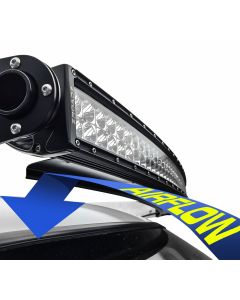 ZROADZ  Noise Cancelling Wind Diffuser  with 40" ZROADZ or similar style Double LED Light Bar