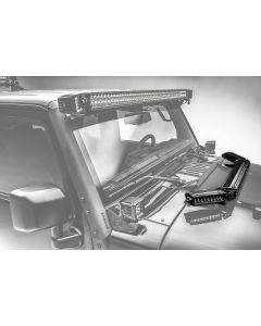 ZROADZ Z344813-KIT Hood Hinge LED Kit with 20" Light Bar & 6" LED Single Row Slim Light Bar-Pair for 07-18  Jeep Wrangler JK
