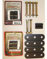 Rugged Ridge 18265.03 Greaseable Front and Rear Shackles in Black for a 55-75 jeep CJ