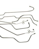 Classic Tube JE1051 Pre-Formed Stainless Steel Brake Line Kit for 97-06 Jeep Wrangler TJ with Dana 35 Rear Axle, Drum Brakes & with ABS