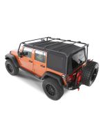Smittybilt 76717 SMI SRC Roof Rack in Textured Black for 07-18 Jeep Wrangler Unlimited JK 4 Door