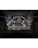 Poison Spyder 17-59-010DBP1 Brawler Lite Front Bumper with Brawler Bar & D-Ring Tabs in SpyderShell Armor Coat for 07-18 Jeep Wrangler JK