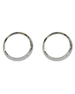 OMIX 12419.04 Chrome Headlight Bezels for 72-86 Jeep CJ-5, CJ-7 & CJ-8 Scrambler