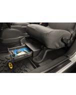 Bestop 42640-01 Locking Under Seat Storage Box in Textured Black for 07-10 Jeep Wrangler & 07-18 Wrangler Unlimited JK Driver Side