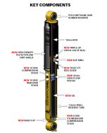 Old Man Emu 63047 Front Nitrocharger Sport Shock Absorber for 97-06 Jeep Wrangler TJ & Unlimited with 2" Lift