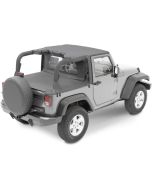 Bestop Bikini, Duster & Windjammer Summer Combo for 10-18 Jeep Wrangler JK 2 Door with Factory Soft Top