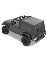 Bestop Supertop NX Soft Top with Tinted Windows without Doors for 04-06 Jeep Wrangler Unlimited TJ