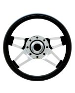 Grant Products 440 Challenger Series Steering Wheel in Black Cushion Grip with Chrome Spokes