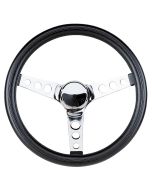 Grant Products 838 Classic Steering Wheel in Black Cushion Grip with Chrome Spokes
