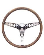 CLASSIC STEERING WHEEL-WALNUT W/CHROME