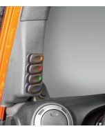 Rugged Ridge 17235.86 A-Pillar Switch Pod with Switches for 07-10 Jeep Wrangler JK