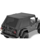 Bestop  Trektop NX Soft Top with Upper Doors in Black Diamond for 04-06 Jeep Wrangler Unlimited