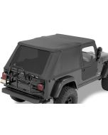 Bestop  Trektop NX Soft Top  with 2 Piece Soft Doors in Black Diamond for 04-06 Jeep Wrangler Unlimited