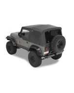 Bestop  Complete Soft Top and Hardware with Upper Doors and Tinted Windows for 87-95 Jeep Wrangler YJ