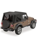 Bestop Supertop NX Soft Top with Upper Door Sliders and Tinted Windows for 97-06 Jeep Wrangler TJ