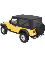 Bestop  Supertop NX Soft Top with Upper Doors and Tinted Windows In Black Diamond for 04-06 Jeep Wrangler Unlimited TJ