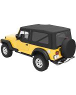 Bestop  Supertop NX Soft Top with Upper Door Sliders and Tinted Windows In Black Diamond for 04-06 Jeep Wrangler Unlimited TJ
