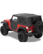 SUPERTOP NX 07+ JK 2DR W/2 PC DOORS BLK DIAM   KIT