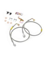 BRAKE LINES W/BRACKETS FR JK 4IN
