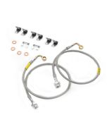 BRAKE LINES W/CLAMPS RR 07-12 JK 4IN